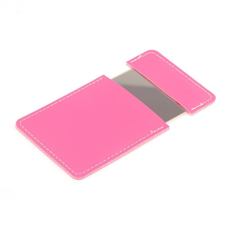 Eco-Friendly PU Leather Packaging, Made of HD Stainless Steel, Limited Edition 63*95*2mm Rectangular Cosmetic Mirror, Available in Seven Trendy Colors, Suitable for Both Gifting and Personal Use, Perfect for Sharing with Friends