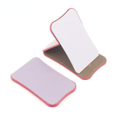 Thin And Portable, Made Of HD Stainless Steel, Eco-Friendly Leather Cosmetic Mirror, Available In Ten Colors To Match Your Daily Look #MakeupMirror #EnvironmentallyFriendlyMaterial #FashionTrend