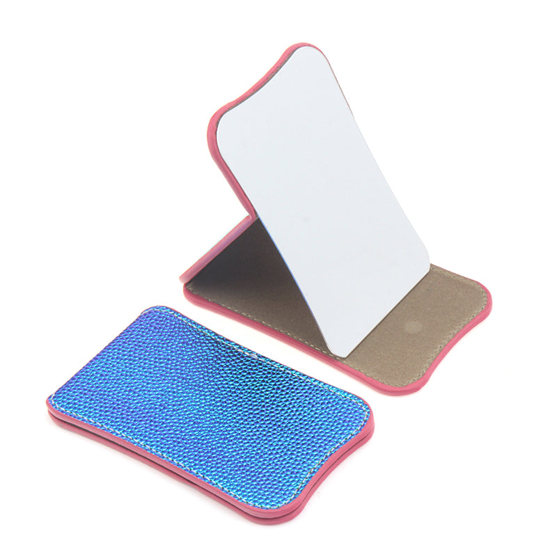 Thin And Portable, Made Of HD Stainless Steel, Eco-Friendly Leather Cosmetic Mirror, Available In Ten Colors To Match Your Daily Look #MakeupMirror #EnvironmentallyFriendlyMaterial #FashionTrend