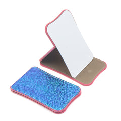 Thin And Portable, Made Of HD Stainless Steel, Eco-Friendly Leather Cosmetic Mirror, Available In Ten Colors To Match Your Daily Look #MakeupMirror #EnvironmentallyFriendlyMaterial #FashionTrend