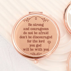 ✨ Exclusive Blessings! 65mm Rose Gold Button Makeup Mirror ✨ Double-sided, 2x magnification, HD glass, ready to ship! Perfect gift for any festive occasion! 🌹💄