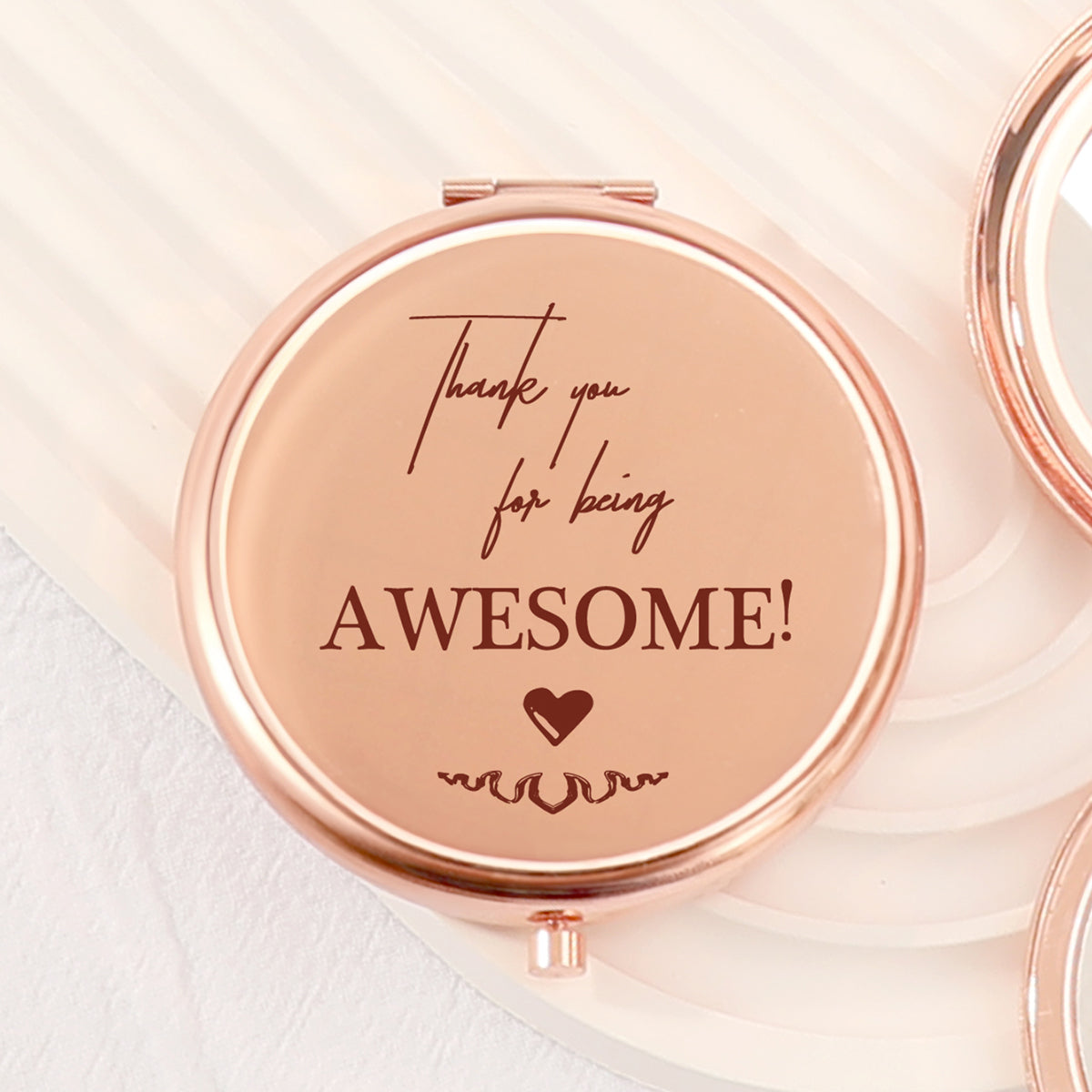 ✨ Exclusive Blessings! 65mm Rose Gold Button Makeup Mirror ✨ Double-sided, 2x magnification, HD glass, ready to ship! Perfect gift for any festive occasion! 🌹💄