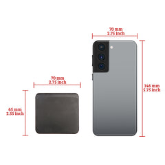 Exclusive INS Style: Double-sided 7cm Square Makeup Mirror in Black, Gray, and Blue. Plastic Material with Standard HD Lenses. Ideal for Promotions!