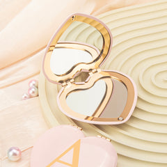 Rose Gold-Plated Heart-Shaped Mirrors with Printed Letters. Exquisite packaging, in stock, and available for mixed batches. Perfect for wholesale, international trade, and beauty industry clients. Elevate your inventory now!