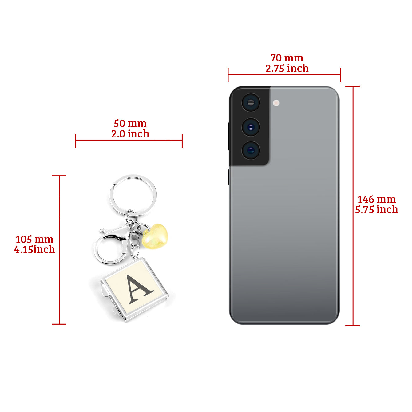 1PC Square Keychain Makeup Mirror Double Side Compact Mirror 2X Magnification The Glue Drop Letter Pattern Is Small And Easy To Carry Suitable As A Gift For Mother Sister And Daughter It Is Easy To Carry And Use At Home Or On The Go