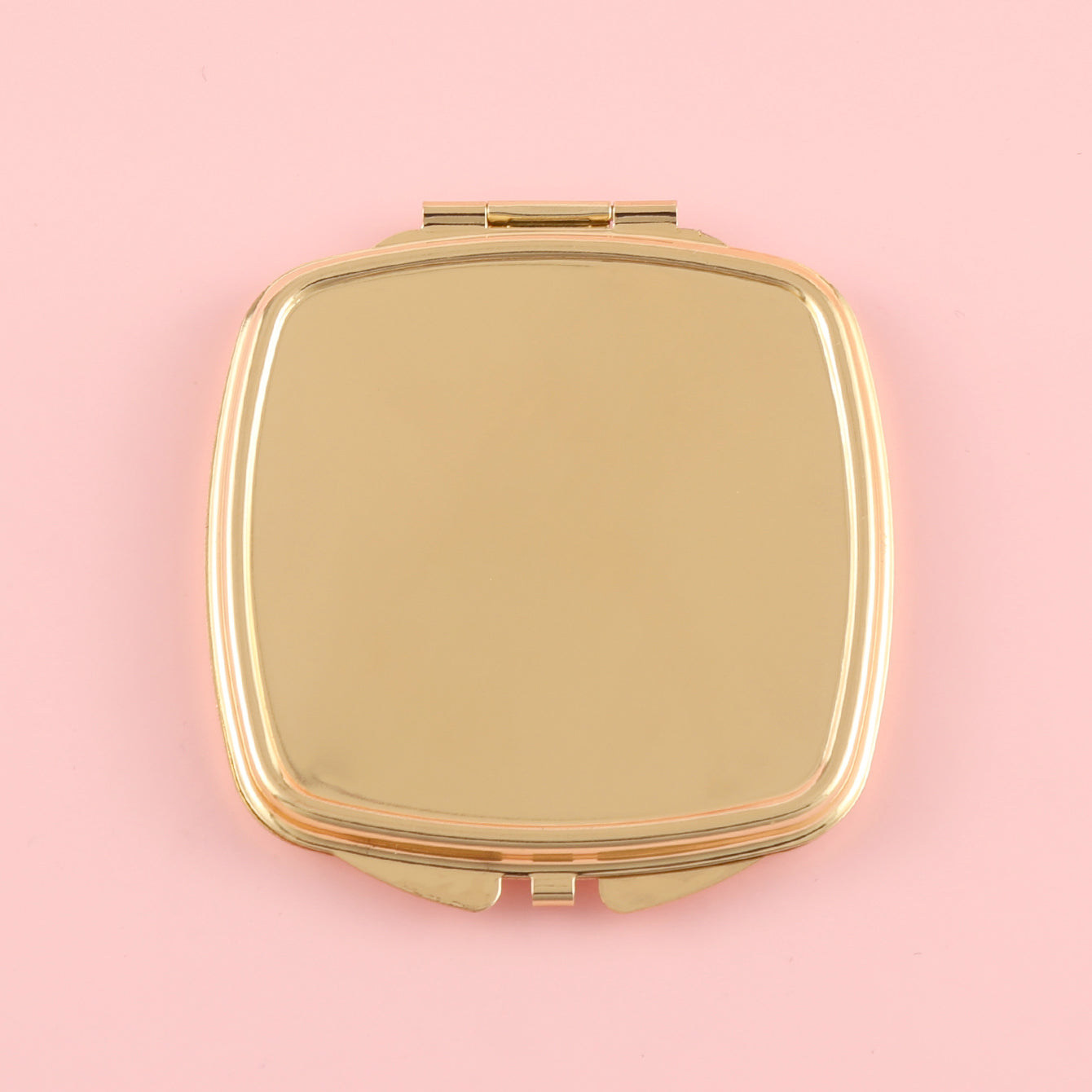 1PC DIY Blank Makeup Mirror Folding Rounded Corner Squares Double Side 2X Magnification Gold And Sliver Suitable For Making Unique DIY Mirrors For Relatives And Friends As Holiday Gifts And Birthday Gifts Can Be Used At Home Company And Other Occasions