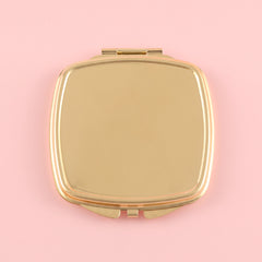 1PC DIY Blank Makeup Mirror Folding Rounded Corner Squares Double Side 2X Magnification Gold And Sliver Suitable For Making Unique DIY Mirrors For Relatives And Friends As Holiday Gifts And Birthday Gifts Can Be Used At Home Company And Other Occasions