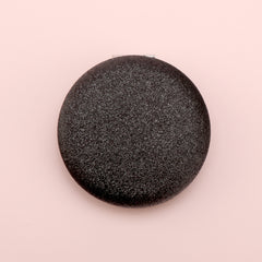 Dazzling Macaron Series: INS Style 70mm Round Dual-Sided Compact Mirror, Black Glitter Sparkle Leather Wrap, Metal Frame, Ideal for Weddings and Various Holiday Gifts, Glass Lens, 2x Magnification