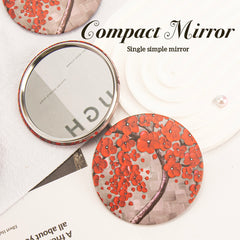 ✨Elevate Your Beauty Game!✨ 70mm Round Single-sided Makeup Mirror with Portable Design, Sturdy Iron Material, Metal Frame, Vibrant 4C Printing, Glass Lens – Affordable Promo Gift! 💄