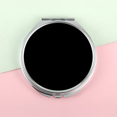 1 PC 70mm Round Double-Sided DIY Makeup Mirror 2X Magnification Compact Mirror Design Ideal For Precision Makeup Perfect Gift For Friends Family And More Suitable For Home Company And Any Other Occacions