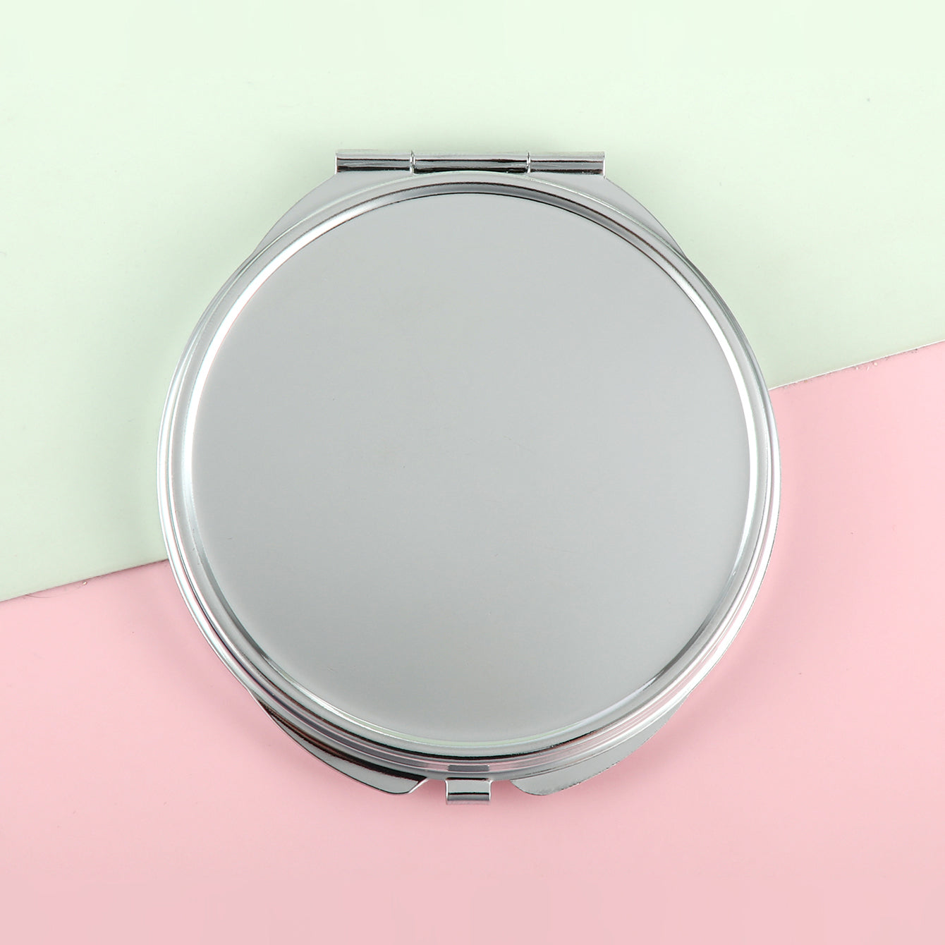 1 PC 70mm Round Double-Sided DIY Makeup Mirror 2X Magnification Compact Mirror Design Ideal For Precision Makeup Perfect Gift For Friends Family And More Suitable For Home Company And Any Other Occacions