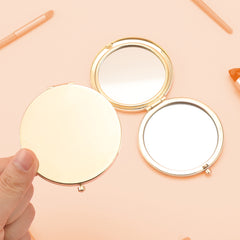 ✨ INStyle 70mm Round Foldable Makeup Mirror ✨ HD Glass, Electroplated in Antique Bronze, Silver, Gold ✨ In-stock for quick delivery, perfect festive gift for friends. Ideal for creative DIY! Share the joy and create beautiful moments! ✨