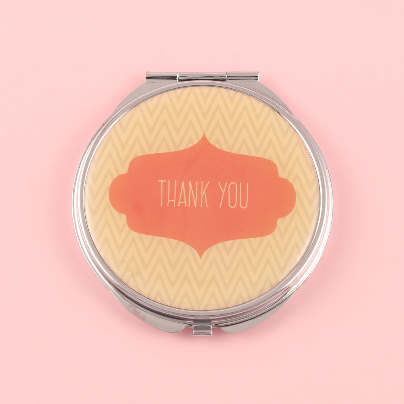 70*70mm HD Epoxy Design Cosmetic Mirror, Plating Silver, a Variety of Dazzling Pictures of Your Choice, the Secret Weapon That Gives You Perfect Makeup