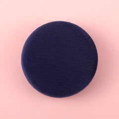 HD Fabric 70*70mm Round Cosmetic Mirror, Plating Silver Metal Frame, Five Colors Available: Pink, Black, Blue, Khaki, White, a Loving Choice for Gift-Giving Friends