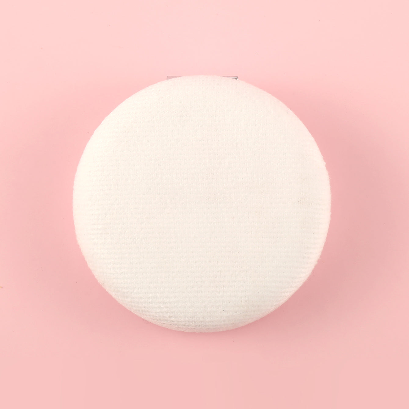 HD Fabric 70*70mm Round Cosmetic Mirror, Plating Silver Metal Frame, Five Colors Available: Pink, Black, Blue, Khaki, White, a Loving Choice for Gift-Giving Friends