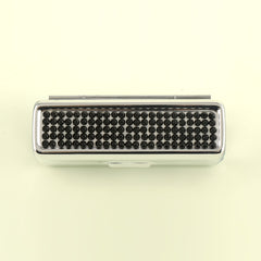 Exquisite Lipstick Box, 80*30mm, Equipped with Sparkling Rhinestones, Available in Four Colors ，Black, Blue, Yellow, White, Perfect for Holding Your Lipstick