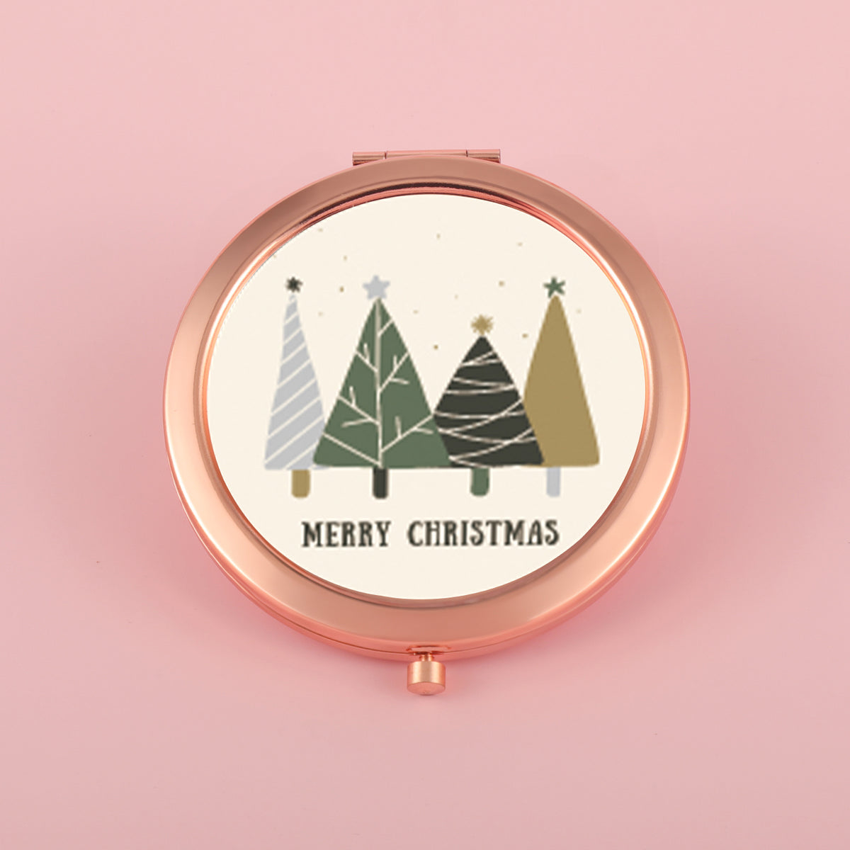 Christmas Special,70*70mm Button Mirror, HD Epoxy Style, Nine Styles, Limited Edition Gold Plating