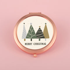 Christmas Special,70*70mm Button Mirror, HD Epoxy Style, Nine Styles, Limited Edition Gold Plating