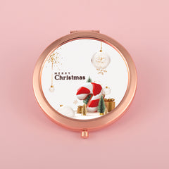 Christmas Special,70*70mm Button Mirror, HD Epoxy Style, Nine Styles, Limited Edition Gold Plating