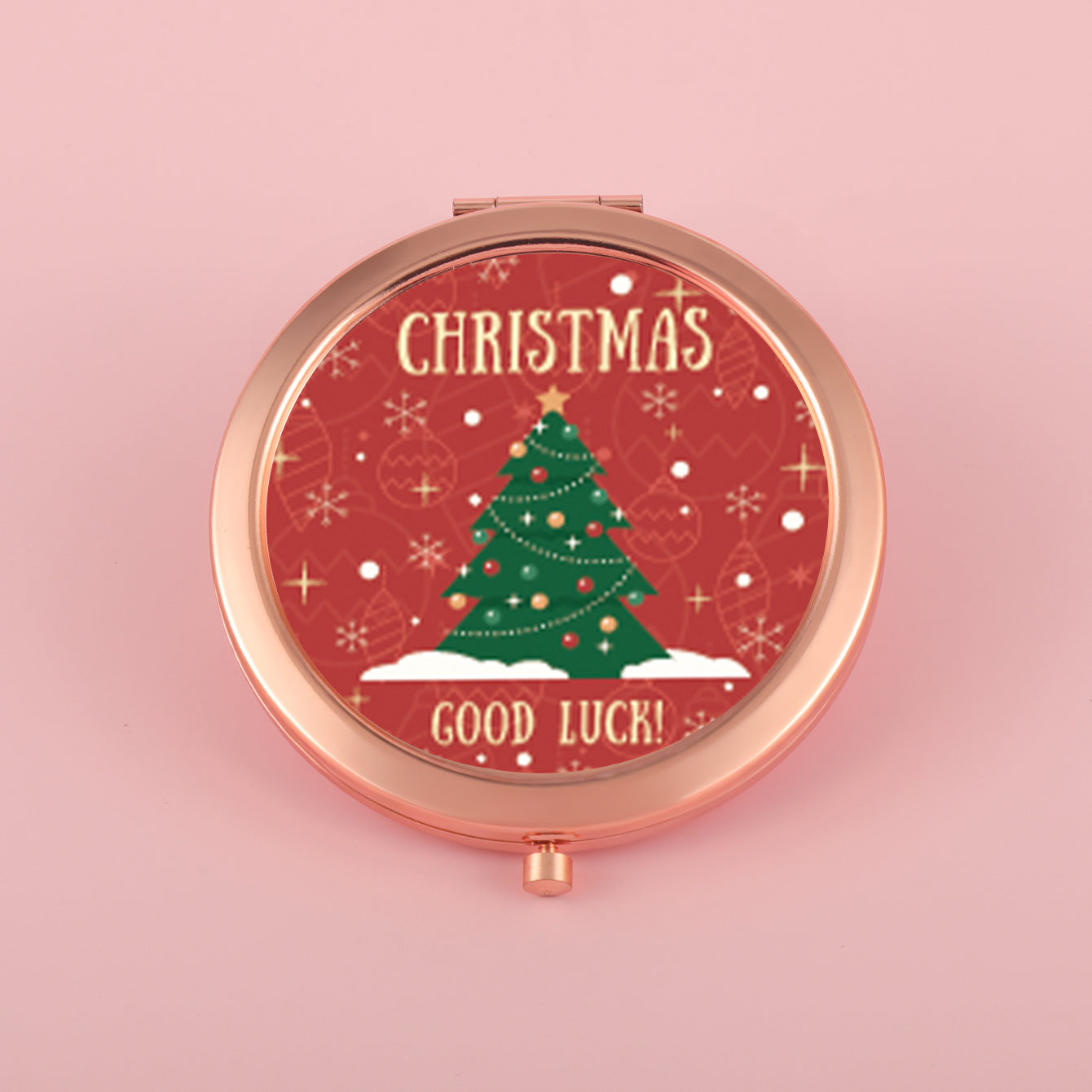 Christmas Special,70*70mm Button Mirror, HD Epoxy Style, Nine Styles, Limited Edition Gold Plating