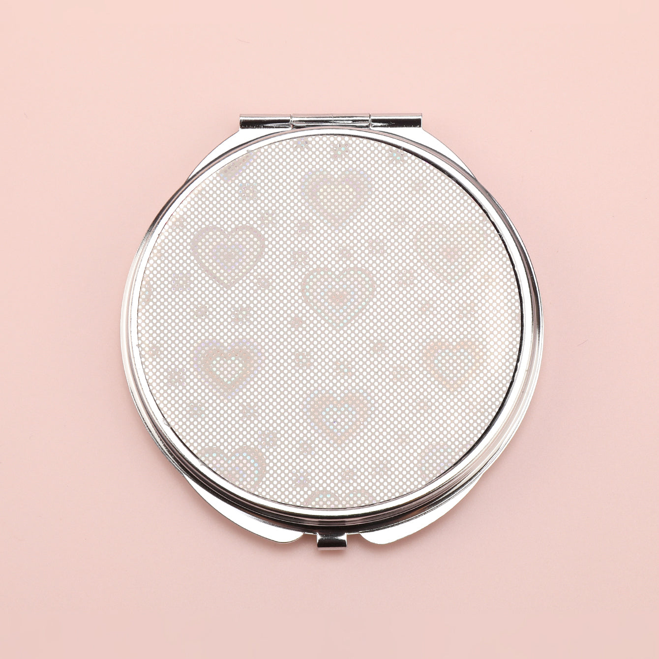 Brilliant PU Glitte✨Eco-Friendly Leather, Dreamy Pattern Printing, 70*70mm Round Makeup Mirror, Colorful and Available🌈, the First Choice for Gift Giving, Create Personalized Makeup