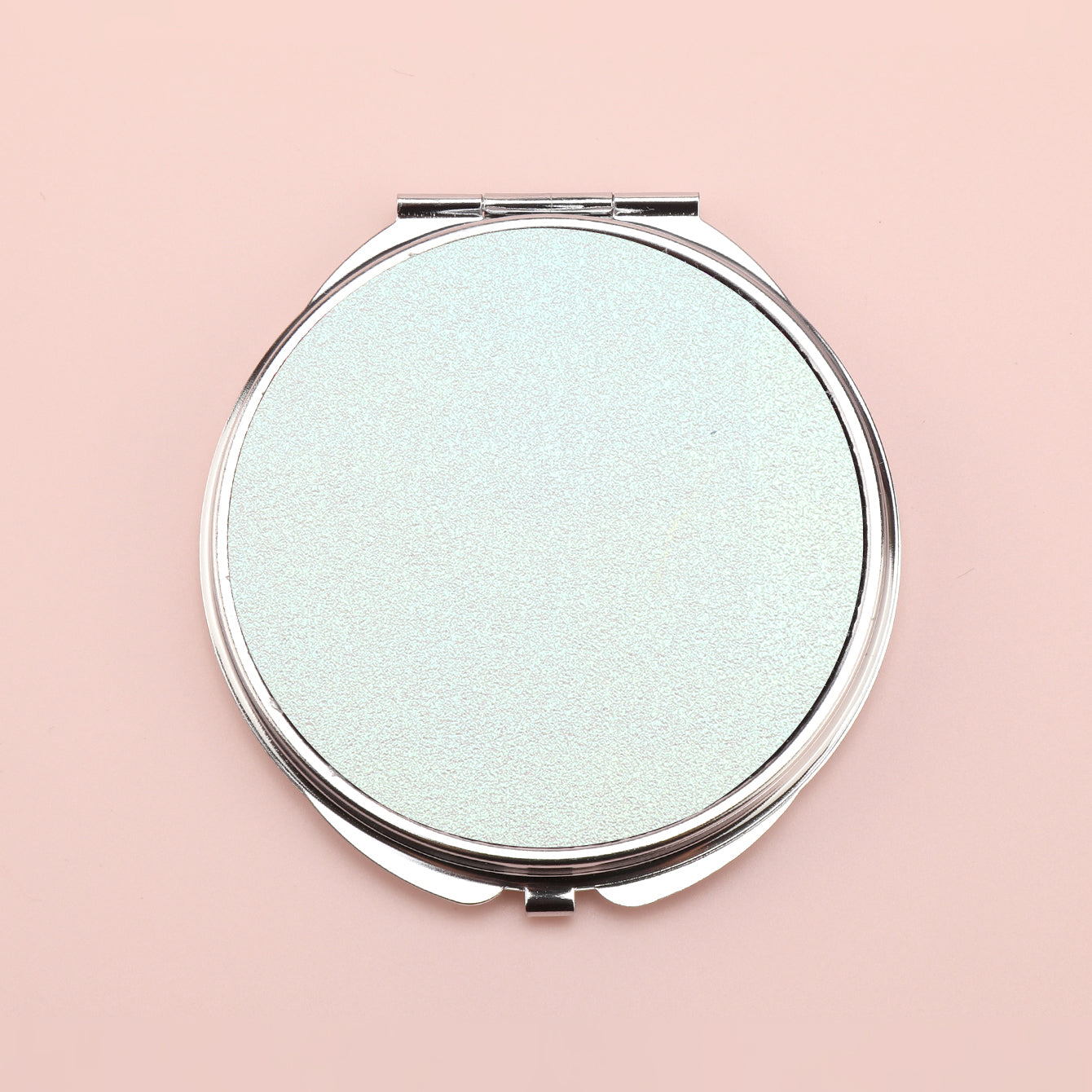 Brilliant PU Glitte✨Eco-Friendly Leather, Dreamy Pattern Printing, 70*70mm Round Makeup Mirror, Colorful and Available🌈, the First Choice for Gift Giving, Create Personalized Makeup