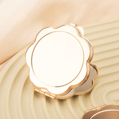 ✨Chic Light Gold, Petal Clasp 65mm Blank Makeup Mirror✨ DIY Essential